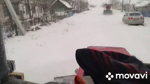 холодный пуск МТЗ и горним снег