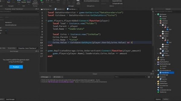 Making A Tree Growing Game In Roblox Studio