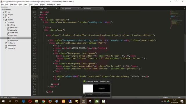 38-Php Dersleri - Üyelik sistemi, login işlemleri, md5 şifreleme ile güvenlik ayarları смотреть онлайн