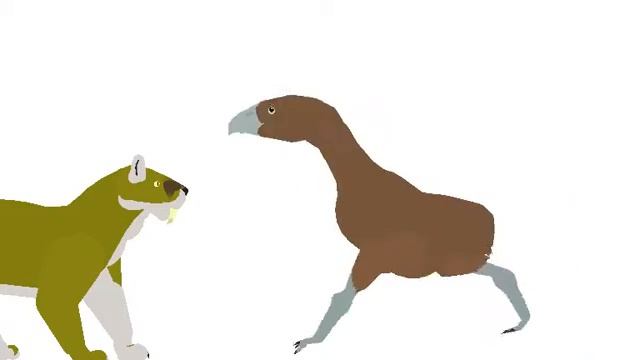 Smilodon vs terror bird смотреть онлайн