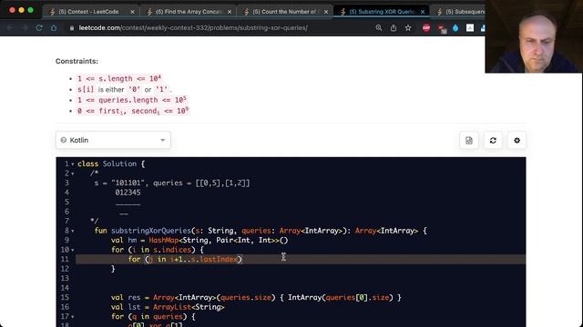 Leetcode Contest 332 in Kotlin (Q1 only) смотреть онлайн