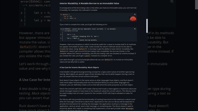 The Rust Programming Language Ch 15::04-05 — Rc, RefCell, Interior Mutability смотреть онлайн