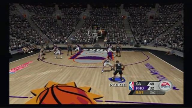 NBA Live 2005 (PS2) | Spurs vs Suns | Playoffs смотреть онлайн