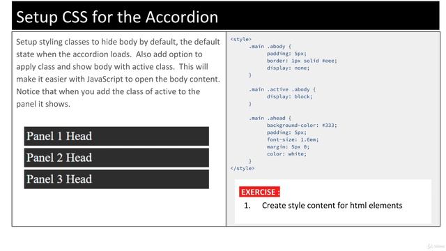 55 Modern JavaScript 15 001 JavaScript Accordion Introduction смотреть онлайн