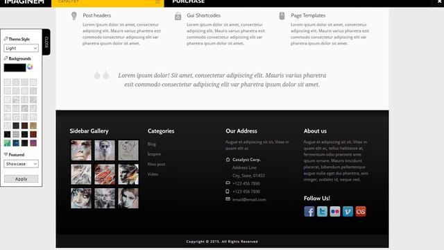 Catalyst Wordpress Portfolio Theme смотреть онлайн