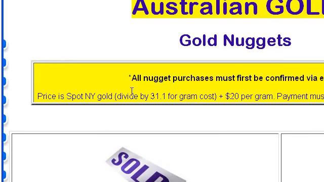Gold Nugget Sales - How To Purchase A Gold Nugget