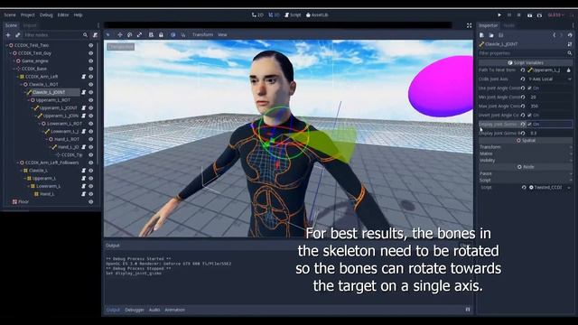 Godot W.I.P CCDIK Solver 2 смотреть онлайн