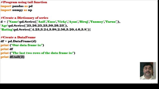 PYTHON PANDA DATAFRAME TAIL YES 15 смотреть онлайн