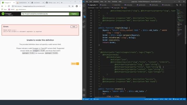 Create REST API Documentation with Swagger UI using PHP, Part 4 - #31 смотреть онлайн