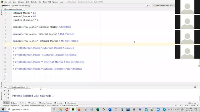 Python in Tamil - Day 03 - Core Basic - Variables and Operators - 2021-09-02 смотреть онлайн