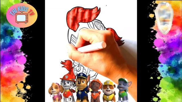 Paw Patrol: Skye Super Pups coloring pages / Patrulha canina Skye para colorir смотреть онлайн