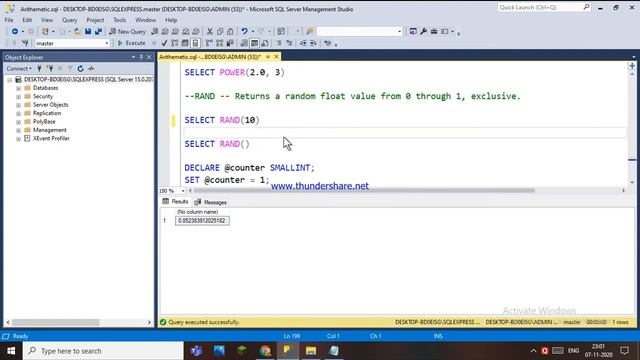 73.MATHEMATICAL FUNCTIONS - POWER(), RAND(), SIGN(), SQRT(), SQUARE() FUNCTIONS IN SQL - HINDI смотреть онлайн