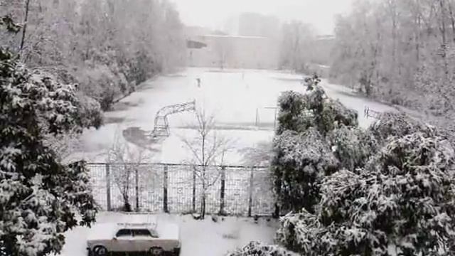 Сочи, март, обильный снегопад смотреть онлайн