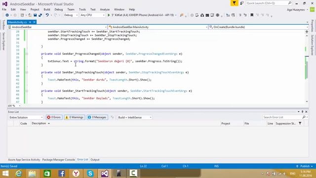 Xamarin Android - Seekbar смотреть онлайн