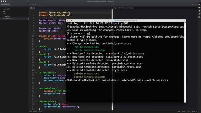 Learn SASS in 5 minutes - PART 6 смотреть онлайн