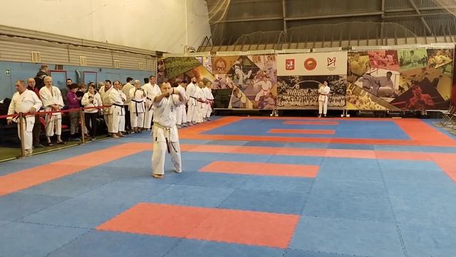 Kanchin kata / 1 place kata of INTERNATIONAL TOURNAMENT "MOSCOW MASTERS" 2022 / Uechi ryu karate смотреть онлайн