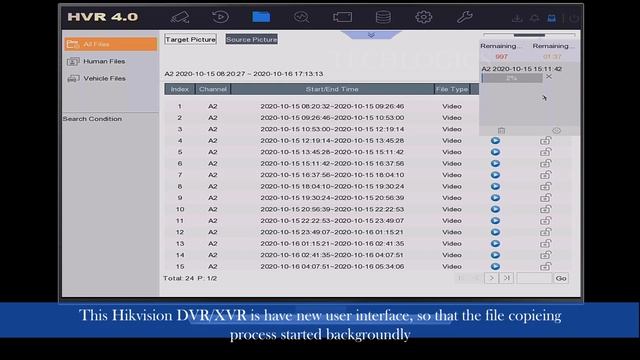 Hikvision Latest version DVR/HVR footage backup video dowload to USB drive Method -1 смотреть онлайн