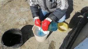 Первая весенняя обработка деревьев. 3% бордосская смесь и Препарат-30. Готовим правильно.