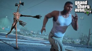 ГОЛОДНЫЙ СИРЕНОГОЛОВЫЙ ОХОТИТСЯ НА МЕНЯ В ГТА 5! SIREN HEAD SCP ОБЗОР МОДА GTA 5! ГТА 5 МОДЫ MODS