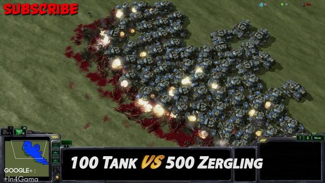 STARCRAFT 2 TANK VS ZERGLING смотреть онлайн