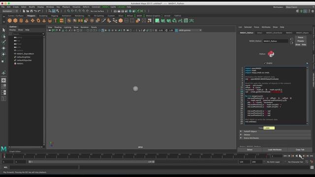 Maya 2017 - A rough guide to the MASH Python node смотреть онлайн