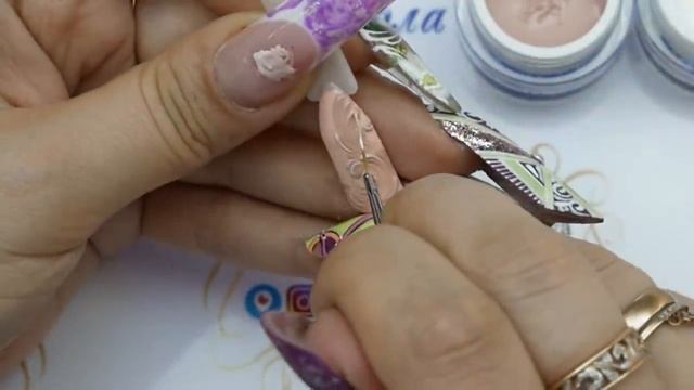 Нежный свадебный дизайн ногтей от тм CNI Серия свадебных дизайнов ногтей смотреть онлайн