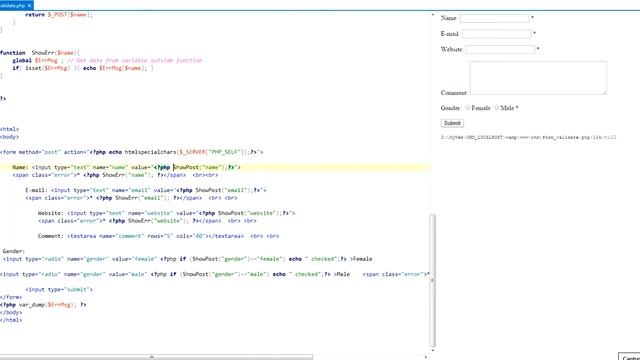 PHP Form Validation Using Function #8 смотреть онлайн