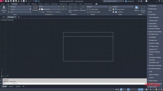 Como alterar escala de cotas no Autodesk AutoCAD 2023 смотреть онлайн