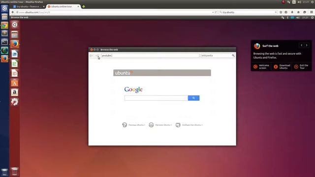 Ubuntu. Как попробовать без установки Online. смотреть онлайн