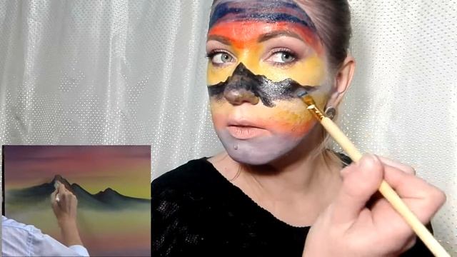 Картина на лице_Челлендж по видео Боба Росса смотреть онлайн