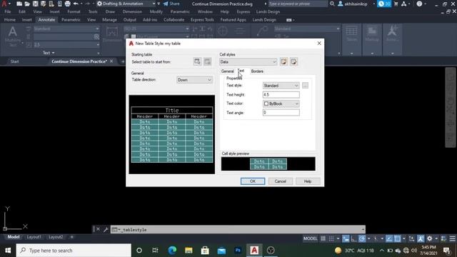How to New Table Style in Autocad ||AUTOCAD 2022|| in Hindi смотреть онлайн
