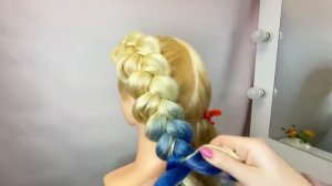 Две косы с канекалоном. Бесплатный курс «Базовые плетения» в описании