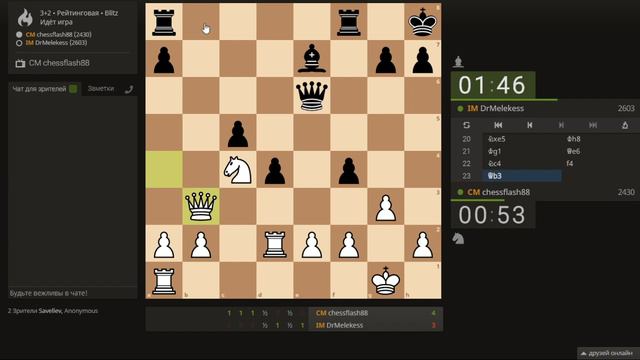 Mukhin A. (2184) - IM Ulanov A. (2463) КУБОК