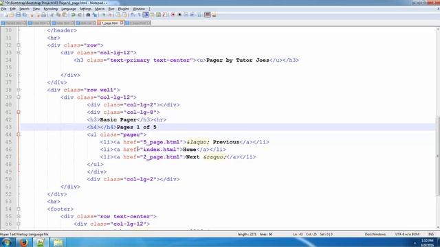 How To Use Pager In Bootstrap 3 In Tamil смотреть онлайн