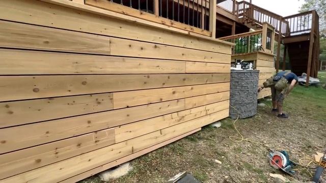 How to Install Deck Skirting and Stain a Deck смотреть онлайн