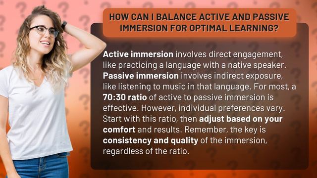 How Can I Balance Active and Passive Immersion for Optimal Learning? смотреть онлайн