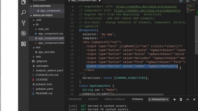 Angular Dart from the Beginning: 12 ngSwitch смотреть онлайн