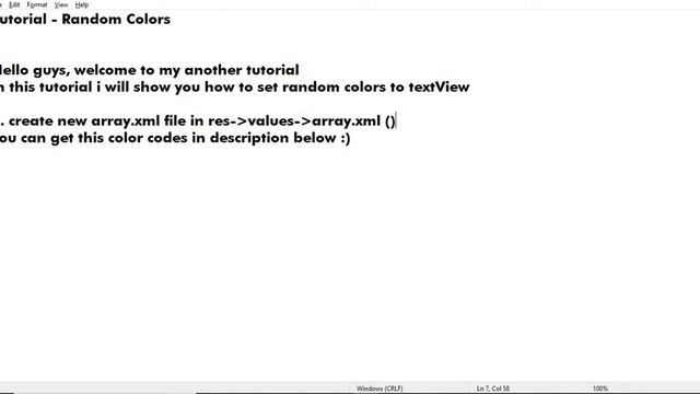 Android Random Colors | code stance смотреть онлайн