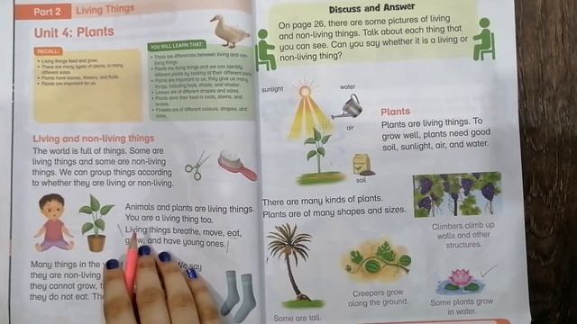 Science (Class One), Living and Non-Living Things, Book page no 13, Work Book page no 26. смотреть онлайн