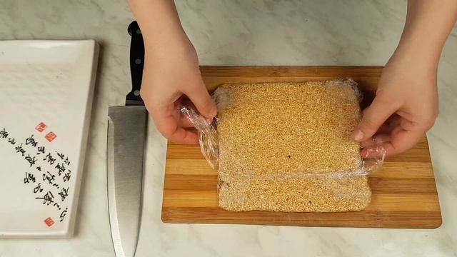 Корейские Козинаки из Кунжута Рецепт Korean Dessert Sesame Seed Candy recipe 깨강정 만들기 смотреть онлайн