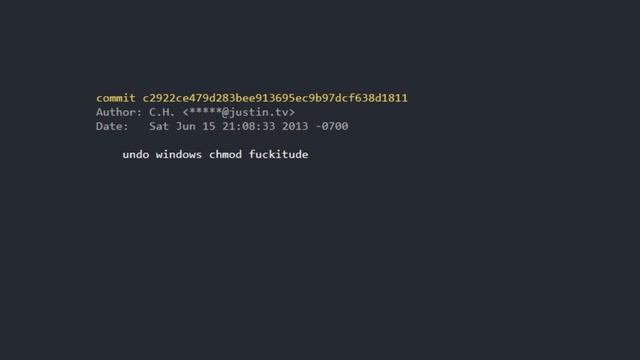 the rapidly dwindling sanity of Twitch programmers as expressed through commit messages смотреть онлайн