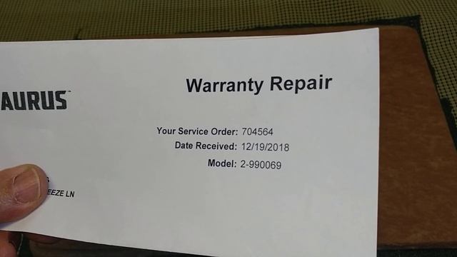 Taurus warranty repair смотреть онлайн
