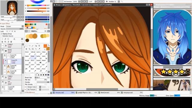 Рисую своих персонажей в стилистике ГЕНШИН ИМПАКТ /1\ смотреть онлайн