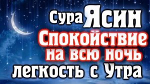 СУРА ЯСИН СПОКОЙСТВИЕ НА ВСЮ НОЧЬ И ЛЕГКОСТ С УТРО  / МИШАРИ РАШИД