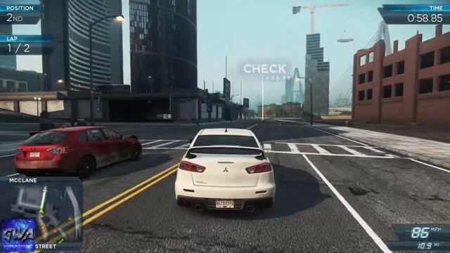 Need for Speed Most Wanted - PC Game play - Mitsubishi Lancer Evolution #3 смотреть онлайн