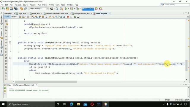 11. Cafe Management System in java - Change Password Page (JFrame, Mysql Database, Netbeans IDE) смотреть онлайн