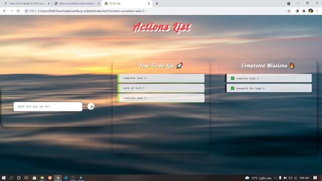 Todo List In Vanilla JS With Source Code | Source Code & Projects смотреть онлайн