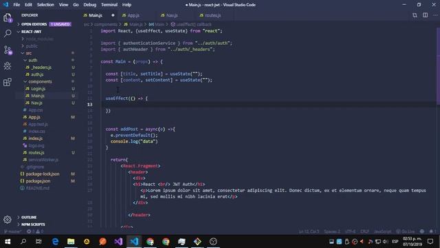 React JWT Authentication with RxJs tutorial #2 смотреть онлайн