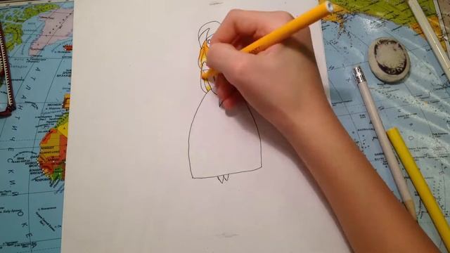 Как нарисовать девочку в платье/Мэлоди Каролина смотреть онлайн
