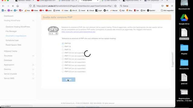 Aggiornare versione PHP (aruba + wordpress) смотреть онлайн